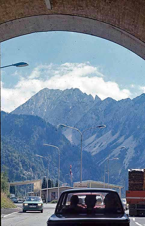 Yugoslavia border from Austria